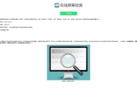 在线屏幕纯色、漏光测试、对比度、色阶、饱和度检测源码